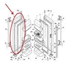 Electrolux Part# 242185655 Dsp Door-Refr (OEM)