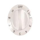 Frigidaire FEC3X5XESB Burner Control Knob (White) - Genuine OEM