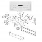 Frigidaire FEF355ASB Oven Touchpad/Control Overlay (White) - Genuine OEM