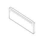 Hotpoint RB757EH4BB Black Drawer Panel - Genuine OEM