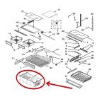 Whirlpool Part# W11127323 Freezer Bin (OEM)