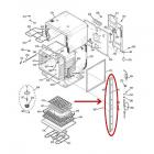 GE Part# WB07T10314 Vertical Side Trim Assembly (OEM)