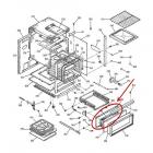 GE Part# WB55T10014 Broiler Door Lining (OEM)