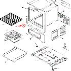 Whirlpool Part# 5504M016-19 Oven,Bottom Plate Asy Se (OEM)