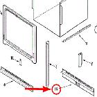 Whirlpool Part# 74008992 Extrusion, Center (OEM)