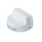 Whirlpool WFG371LVQ3 Surface Burner Control Knob (White) Genuine OEM