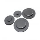 Whirlpool WFG381LVS3 Burner Cap Set - Genuine OEM