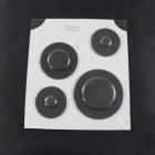 Whirlpool WGG755S0BS00 Burner Cap Set - Genuine OEM