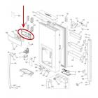 GE Part# WR02X26578 Lcd Pcb Cover (OEM) Rear